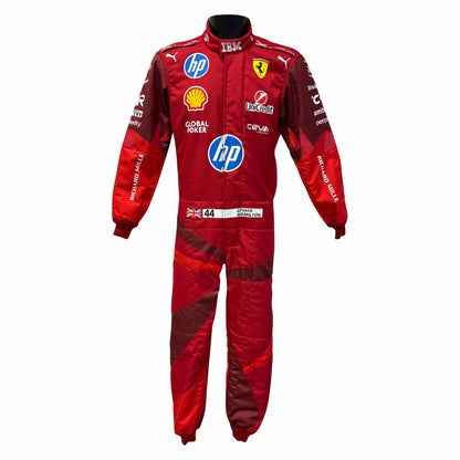 2025 Lewis Hamilton Racing Costume Team F1 Ferrari Las Vegas GP