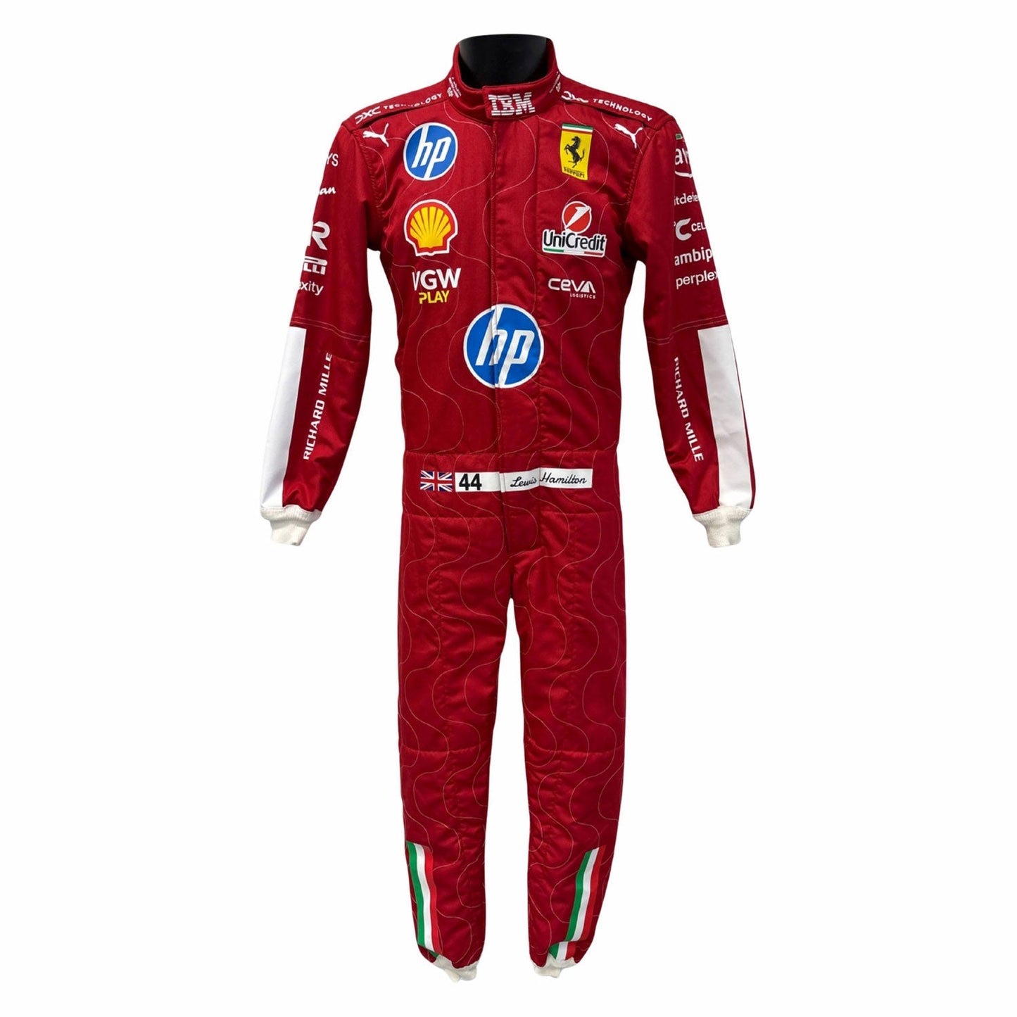 2025 Lewis Hamilton Racing Costume Team F1 Ferrari Monza GP
