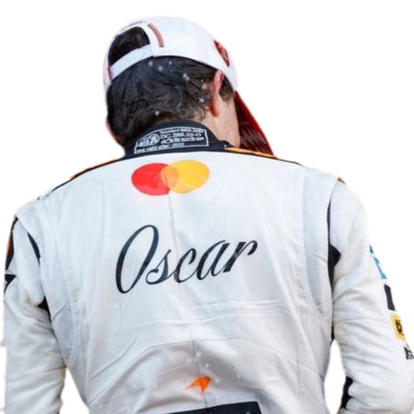 Oscar Piastri wearing a 2025 Monaco GP McLaren F1 racing suit with 'Mastercard' logos - Kartx Gear