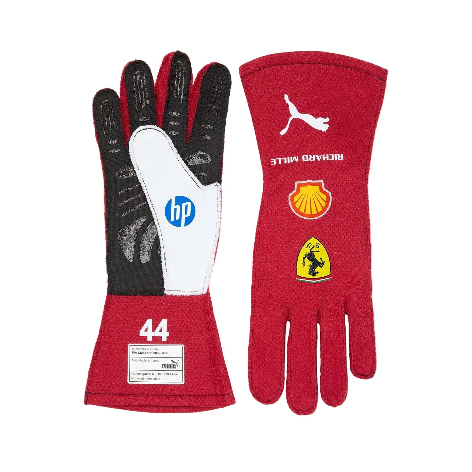 2025 Lewis Hamilton Racing Gloves Team F1 Ferrari Kartx Gear