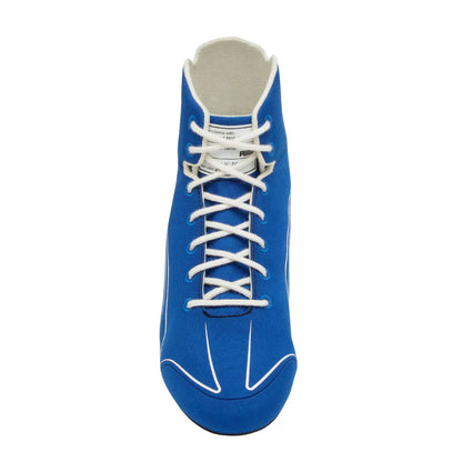 Blue 2025 Racing Team F1 Ferrari Monza GP Racing sneaker with white laces - Kartx Gear