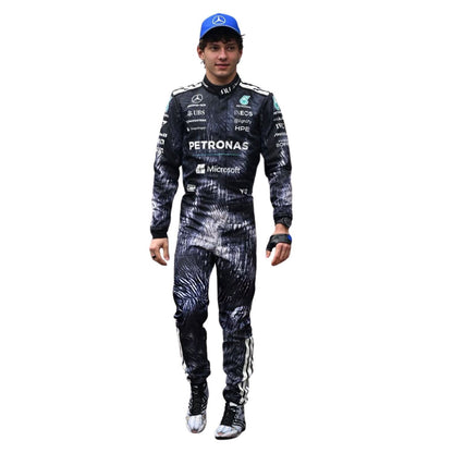 Andrea Kimi Antonelli wearing a 2026 Formula 1 Mercedes Japanese GP racing suit with visible branding - Kartx Gear