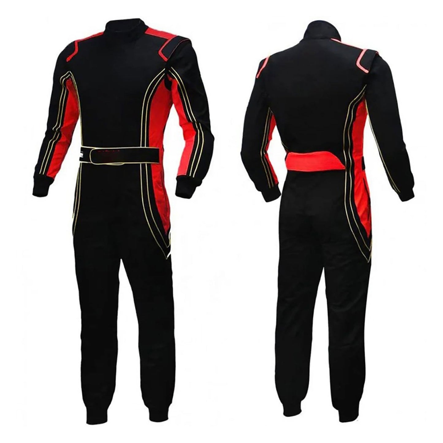 Black, Red Go-Kart Car Driver Racewear Costume