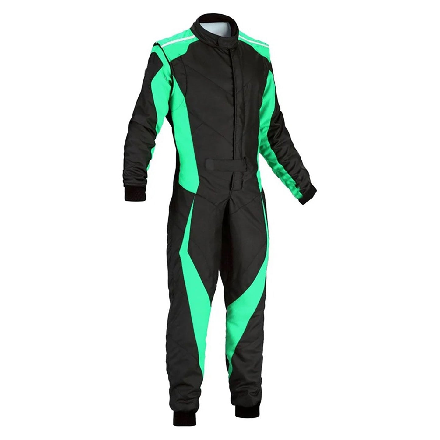 Black, Teal Go-Kart Car Racing Costume