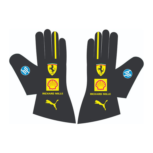2024 Charles Leclerc Monza GP Racing Gloves Team F1 Ferrari Kartx Gear