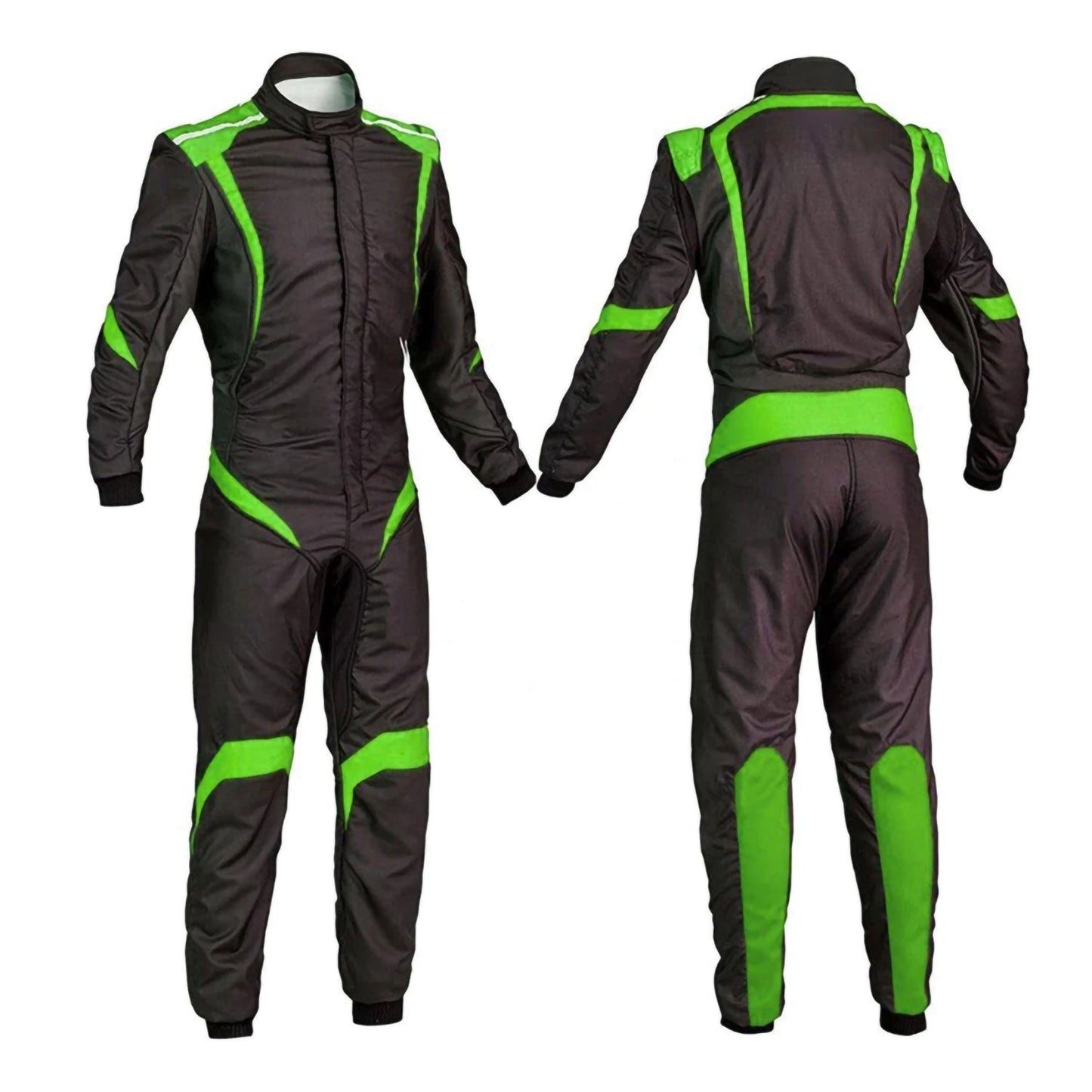 Custom Black & Green Go Kart Racing Outfit