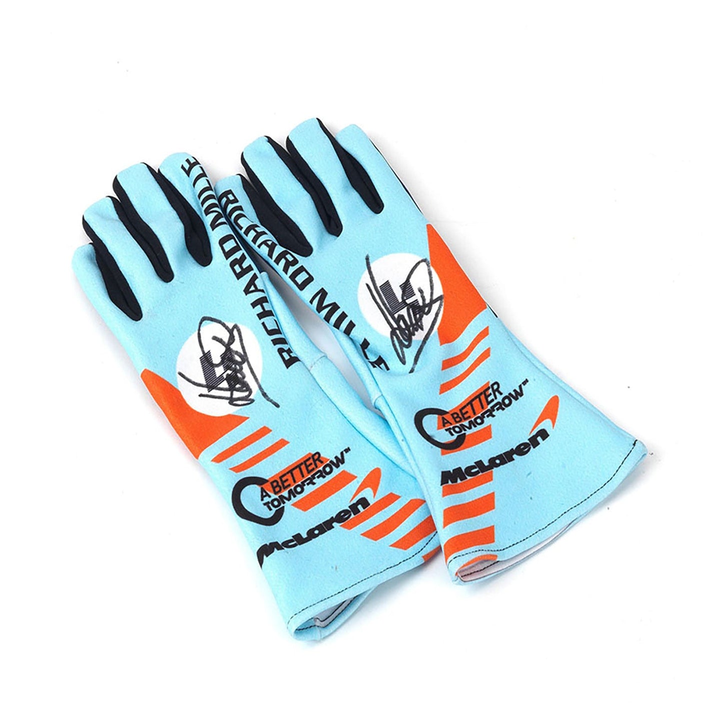 Lando Norris Special Gulf Edition Racing Gloves F1 Kartx Gear