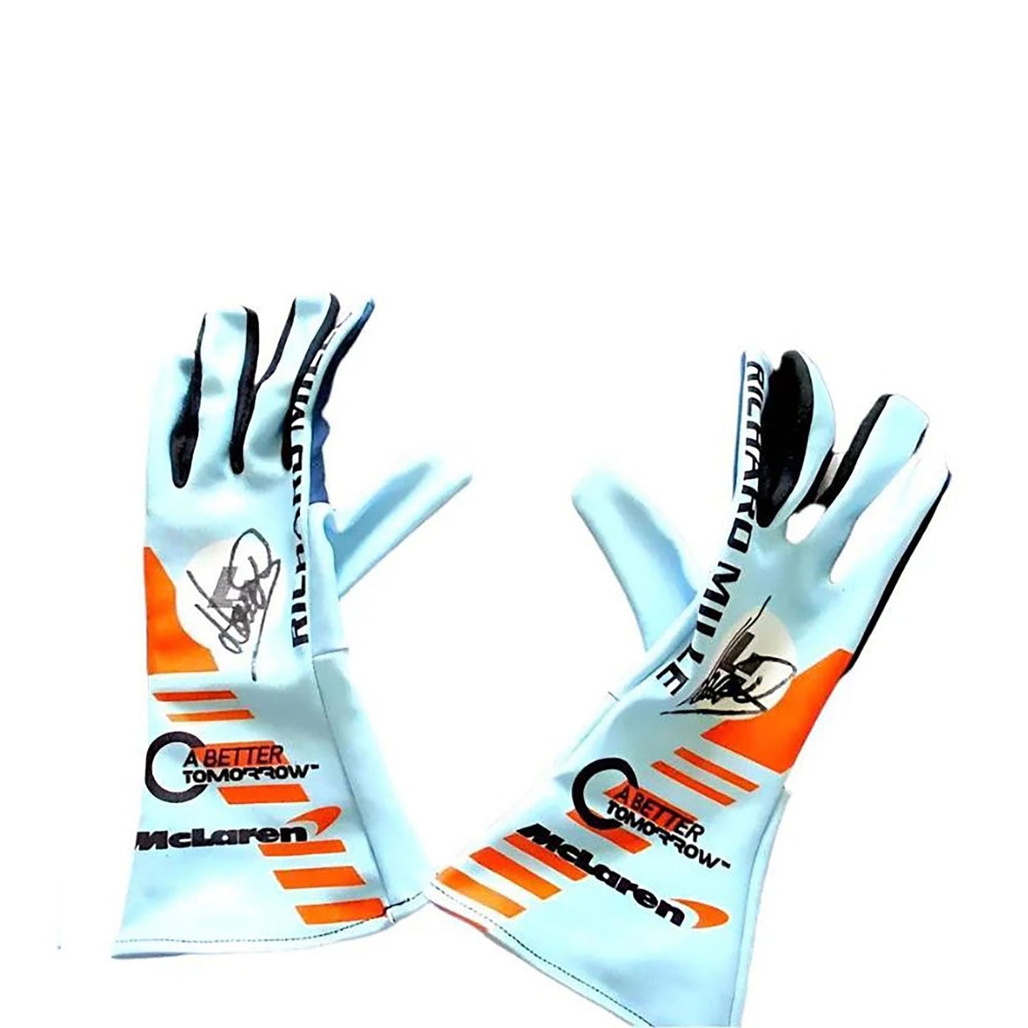 Lando Norris Special Gulf Edition Racing Gloves F1