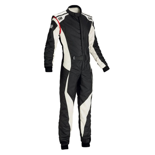 OMP Black White Tecnica Evo Racing Suit
