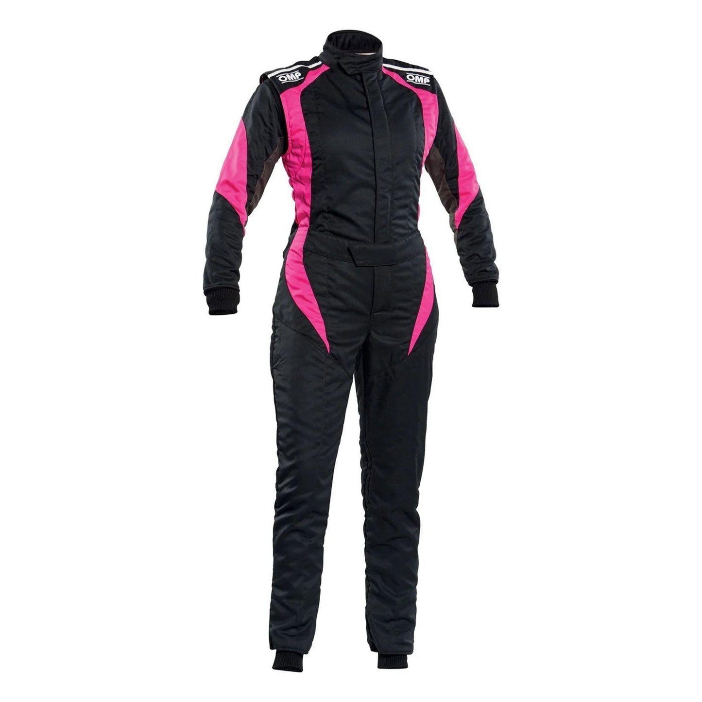 OMP FIRST ELLE Black/Pink Women's Go Kart Racing Suit