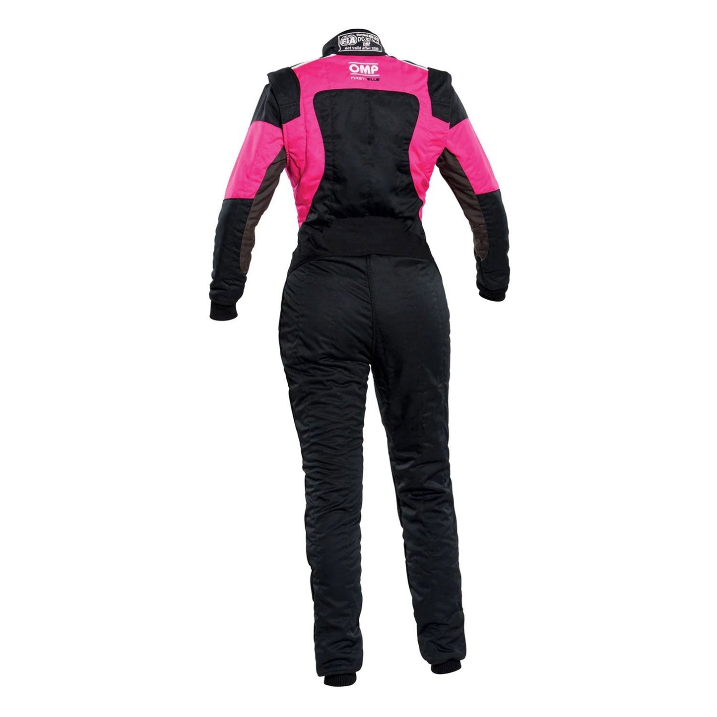 OMP FIRST ELLE Black/Pink Women's Go Kart Racing Suit