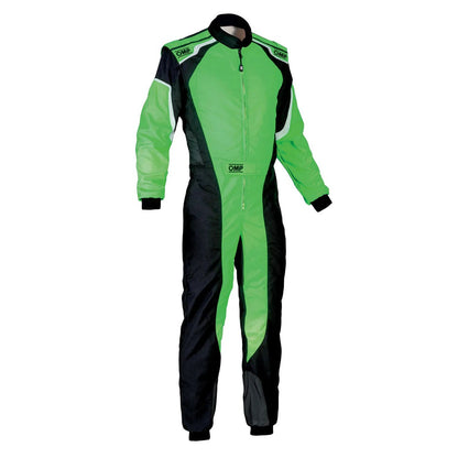 OMP KS-3 FLUO Green Go Kart Racing Suit