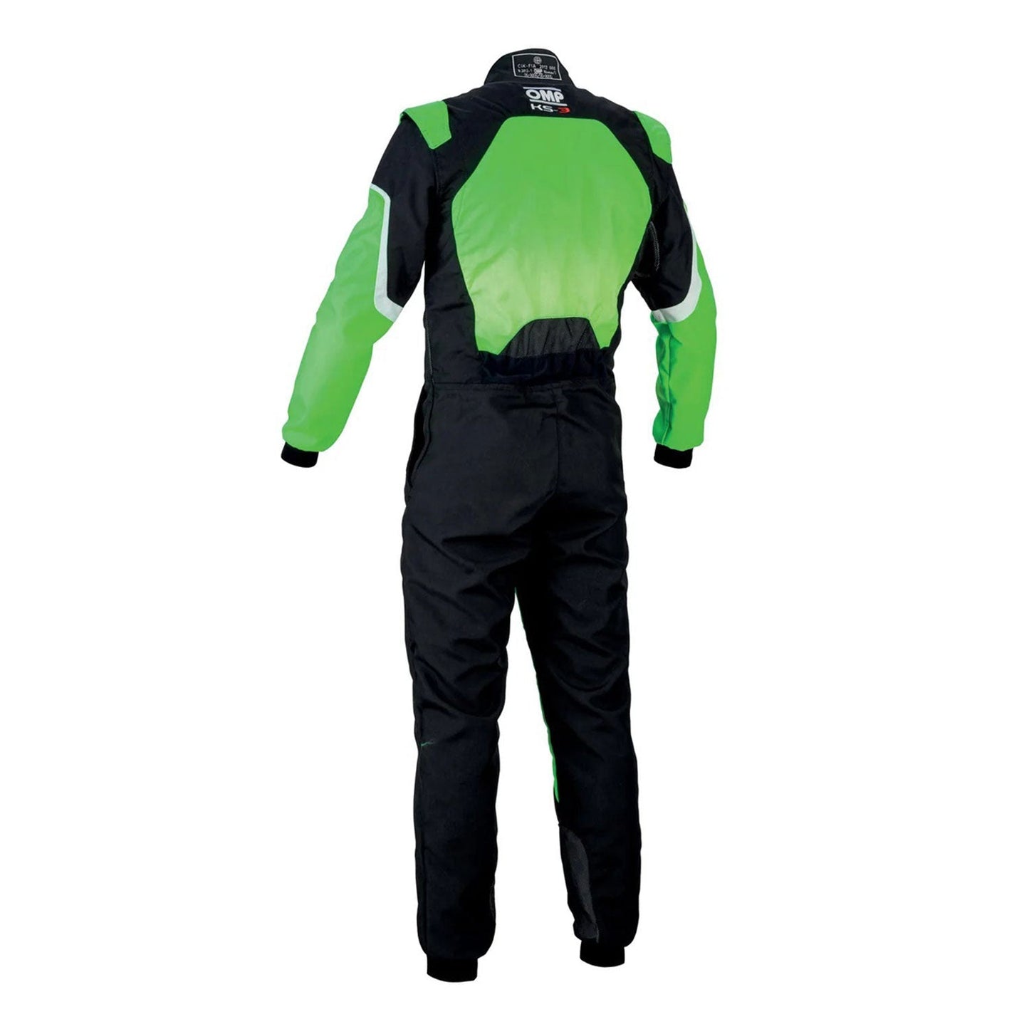 OMP KS-3 FLUO Green Go Kart Racing Suit