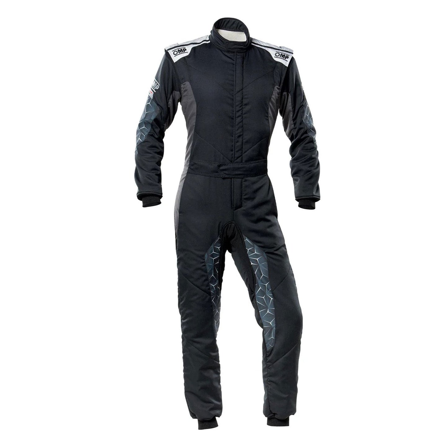 OMP TECNICA HYBRID Racing Suit - Black and Gray