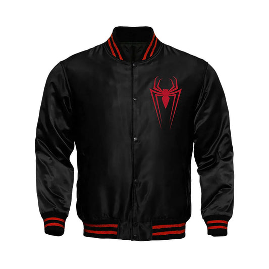 Spiderman satin Varsity Jacket