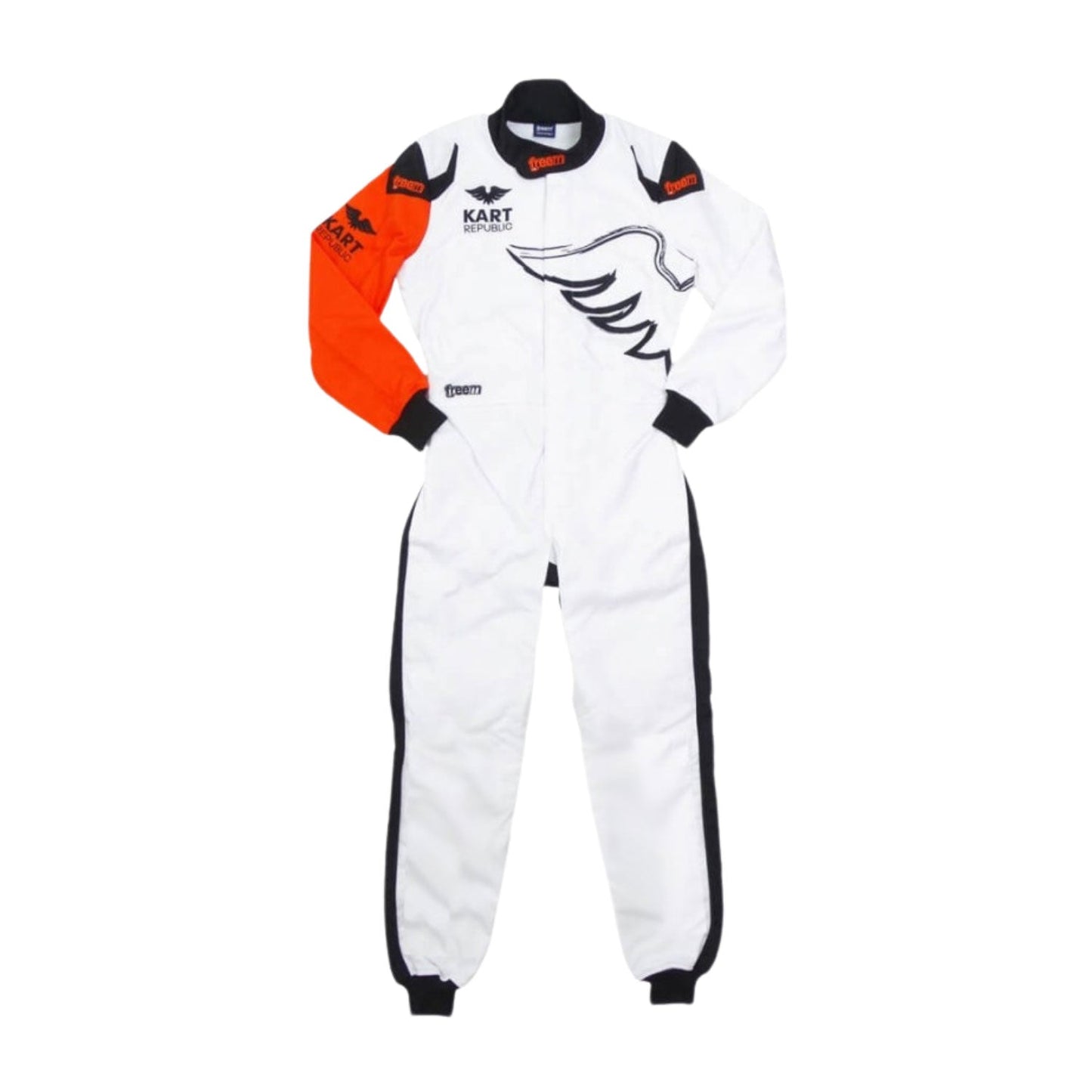 White Kart Republic Go-Kart Racing Suit