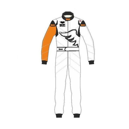 White Kart Republic Go-Kart Racing Suit
